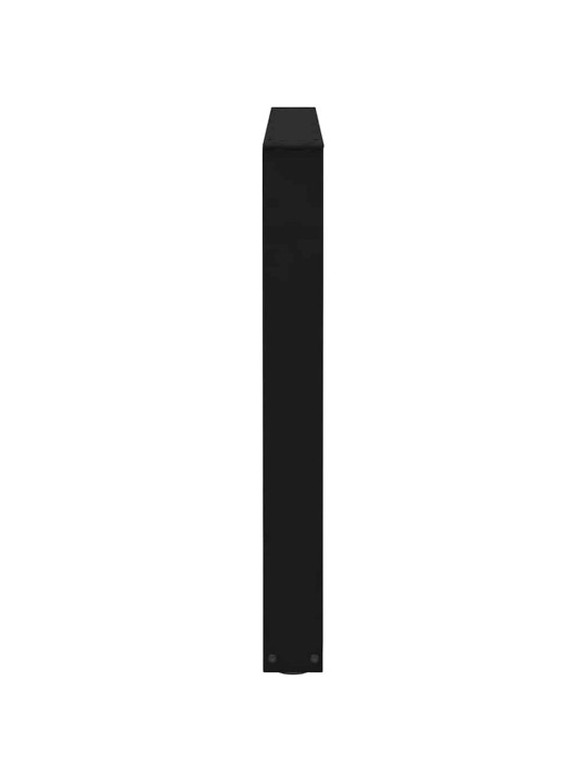 Nohy k jídelnímu stolu ve tvaru v, 2 ks, černé, 100 x (72-73,3) cm, ocel