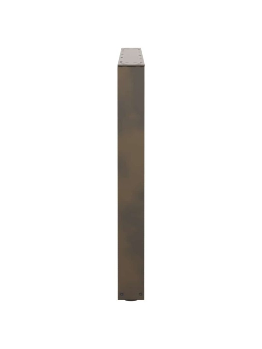 Nohy k jídelnímu stolu ve tvaru v, 2 ks, přírodní ocel, 100 x (72-73,3) cm, ocel