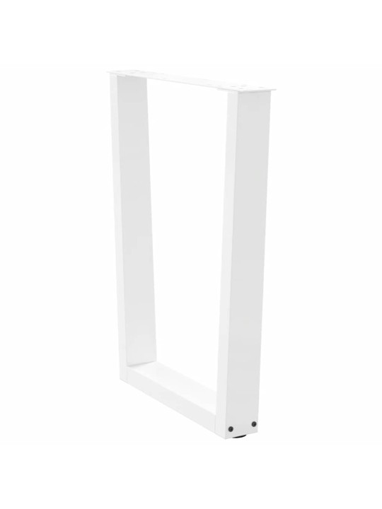 Nohy k jídelnímu stolu ve tvaru v, 3 ks, bílé, 70 x (72-73,3) cm, ocel