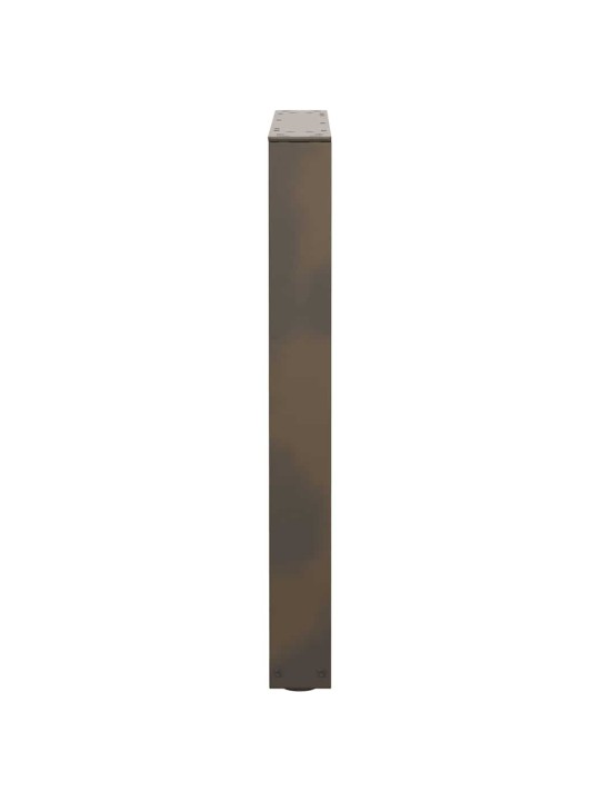 Nohy k jídelnímu stolu ve tvaru v, 3 ks, přírodní ocel, 70 x (72-73,3) cm, ocel