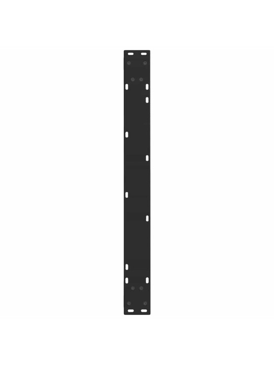 Nohy k jídelnímu stolu ve tvaru v, 3 ks, černé, 80 x (72-73,3) cm, ocel