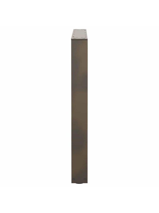 Nohy k jídelnímu stolu ve tvaru v, 3 ks, přírodní ocel, 80 x (72-73,3) cm, ocel