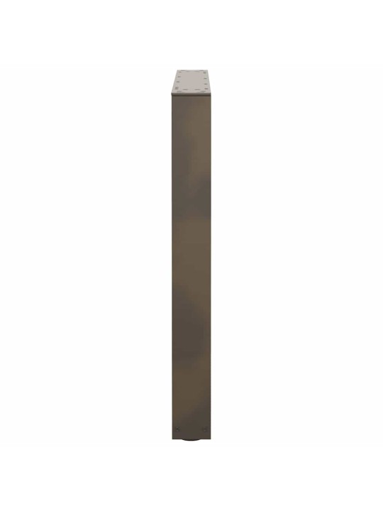 Nohy k jídelnímu stolu ve tvaru v, 3 ks, přírodní ocel, 90 x (72-73,3) cm, ocel