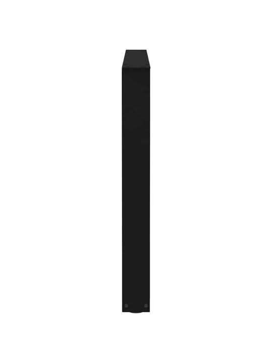 Nohy k jídelnímu stolu ve tvaru v, 3 ks, černé, 100 x (72-73,3) cm, ocel