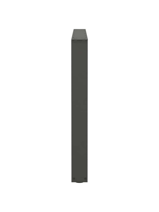 Nohy k jídelnímu stolu ve tvaru v, 3 ks, antracitové, 100 x (72-73,3) cm, ocel