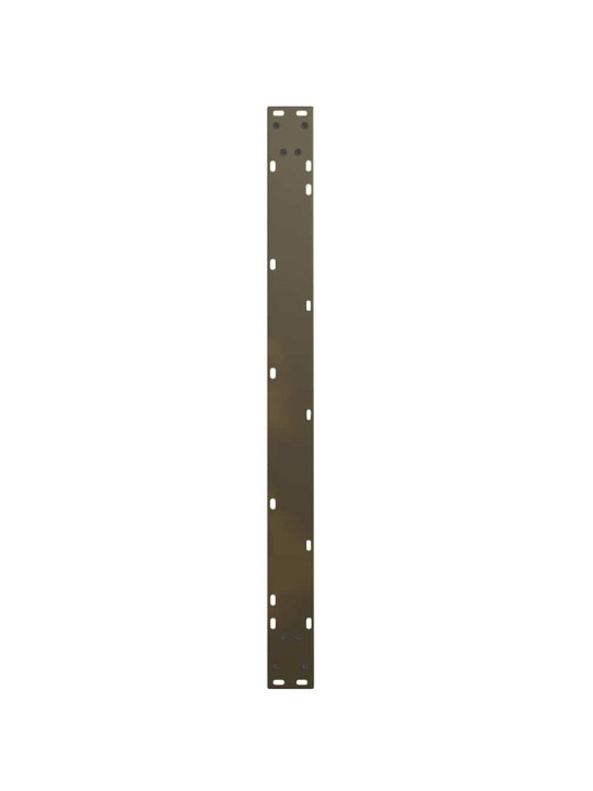Nohy k jídelnímu stolu ve tvaru v, 3 ks, přírodní ocel, 100 x (72-73,3) cm, ocel
