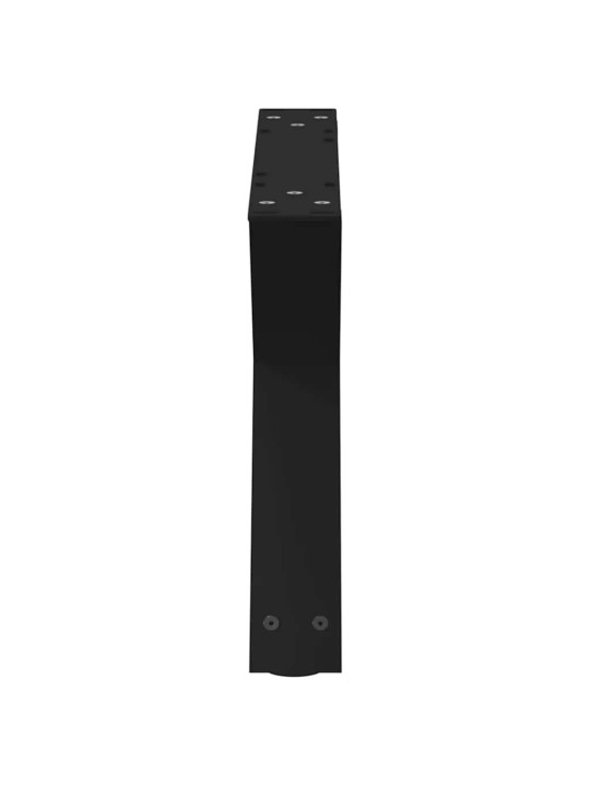Nohy konferenčního stolku 2 ks černé 50 x (30-31,3) cm ocelové