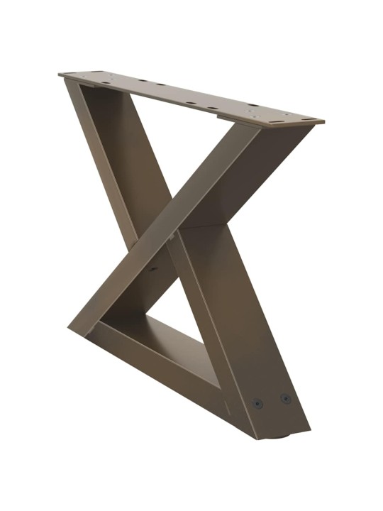 Nohy konferenčního stolku 2 ks přírodní ocel 60 x (30-31,3) cm ocel