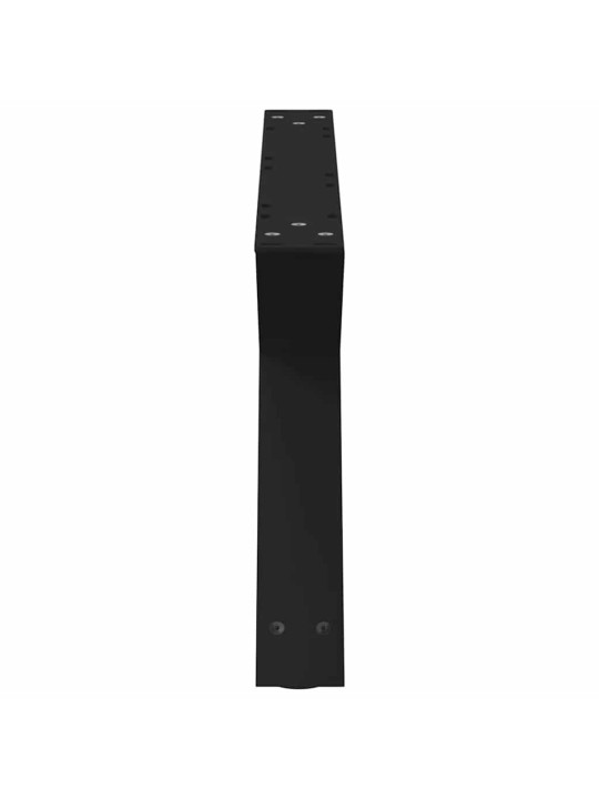 Nohy konferenčního stolku 2 ks černé 70 x (30-31,3) cm ocelové
