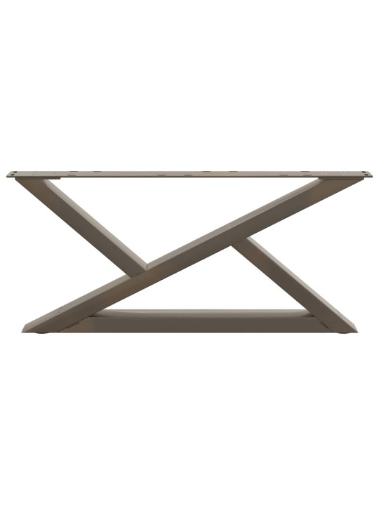 Nohy konferenčního stolku 2 ks přírodní ocel 70 x (30-31,3) cm ocel