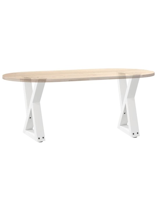 Nohy konferenčního stolku 2 ks bílé 28 x (42-43,3) cm ocelové