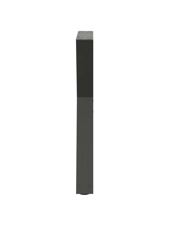Nohy k jídelnímu stolu 2 ks antracitové 60 x (72-73,3) cm ocelové