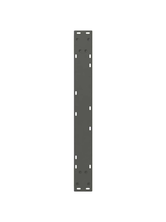Nohy k jídelnímu stolu 2 ks antracitové 70 x (72-73,3) cm ocelové