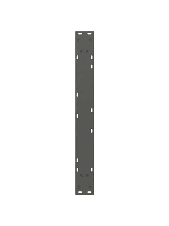 Nohy k jídelnímu stolu 2 ks antracitové 80 x (72-73,3) cm ocelové
