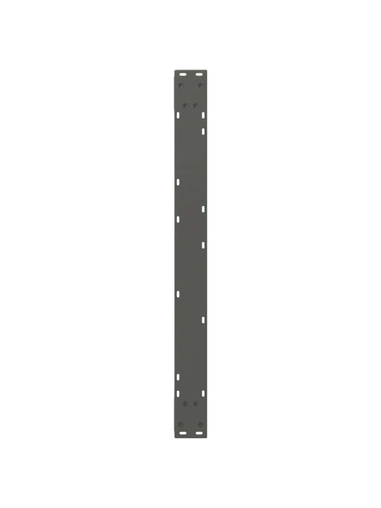 Nohy k jídelnímu stolu 2 ks antracitové 90 x (72-73,3) cm ocelové