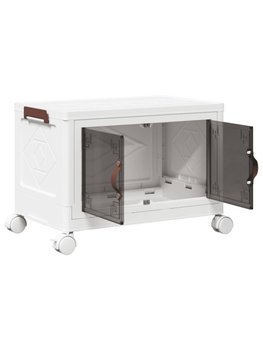 Stohovatelný úložný box na kolečkách 28 l 48,5x29,5x33 cm