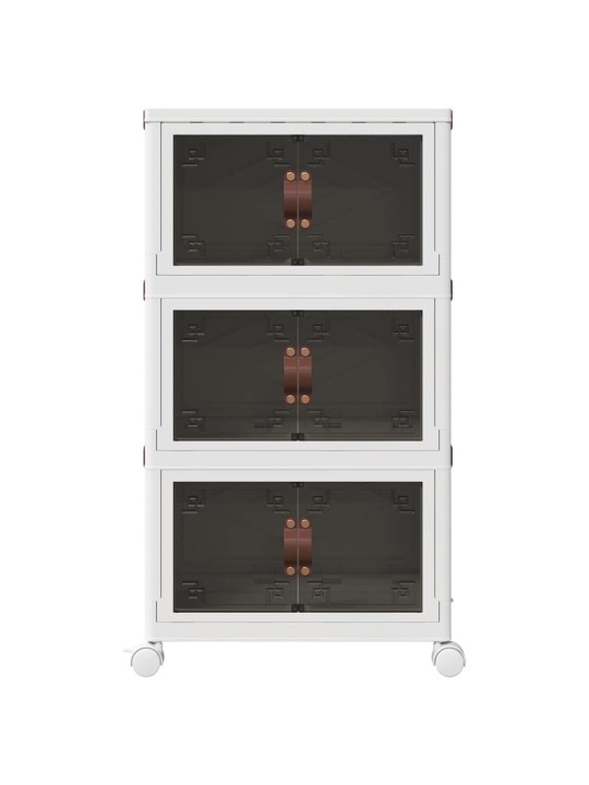 Stohovatelný úložný box na kolečkách 3-patrový 28 l