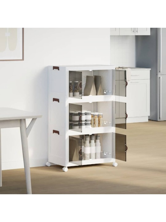 Stohovatelný úložný box na kolečkách 3-patrový 75 l