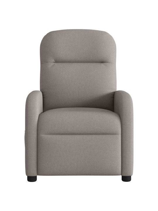 Elektrické polohovací křeslo taupe textil