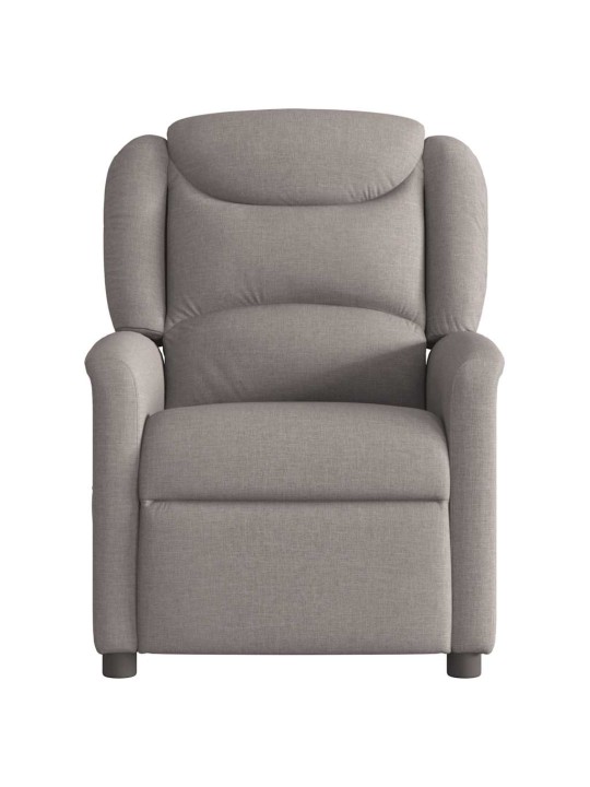 Elektrické polohovací křeslo taupe textil