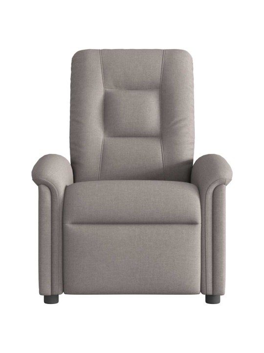 Elektrické polohovací křeslo taupe textil