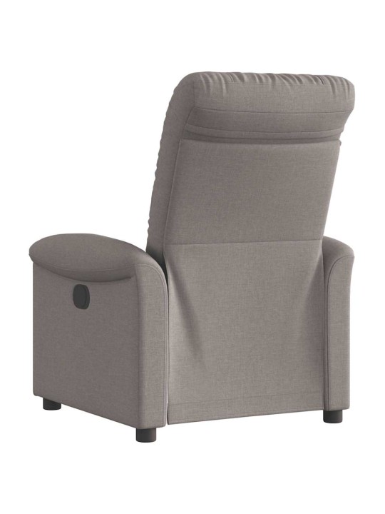 Elektrické polohovací křeslo taupe textil