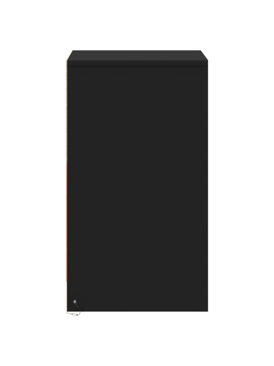 Noční stolky s LED osvětlením 2 ks černé kompozitní dřevo