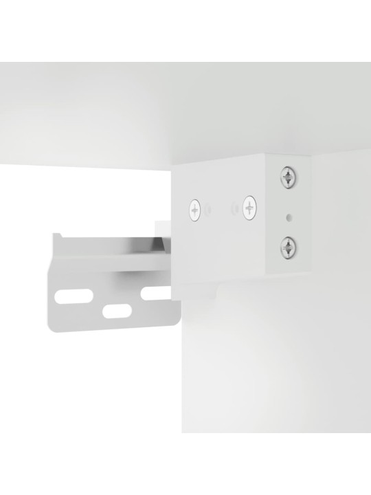 Nástěnné noční stolky s LED osvětlením 2 ks bílé