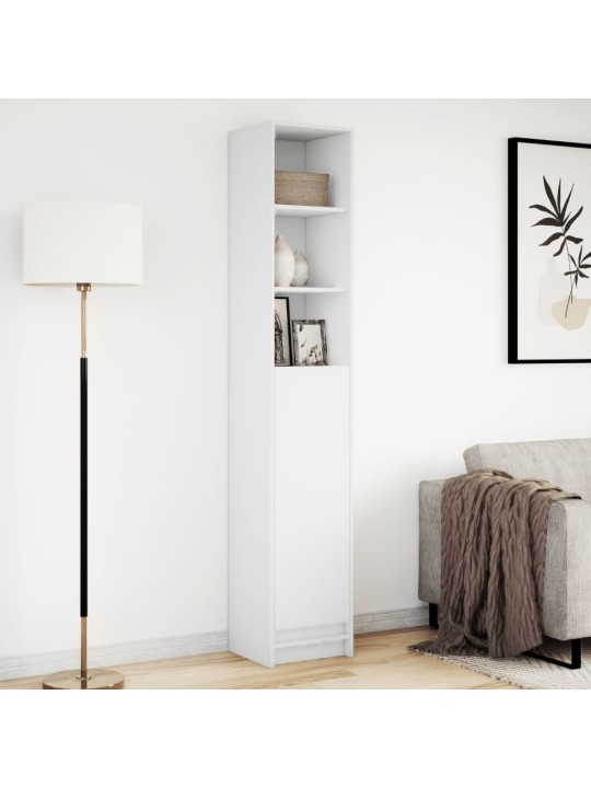 Příborník s LED bílý 36 x 32,5 x 200 cm kompozitní dřevo