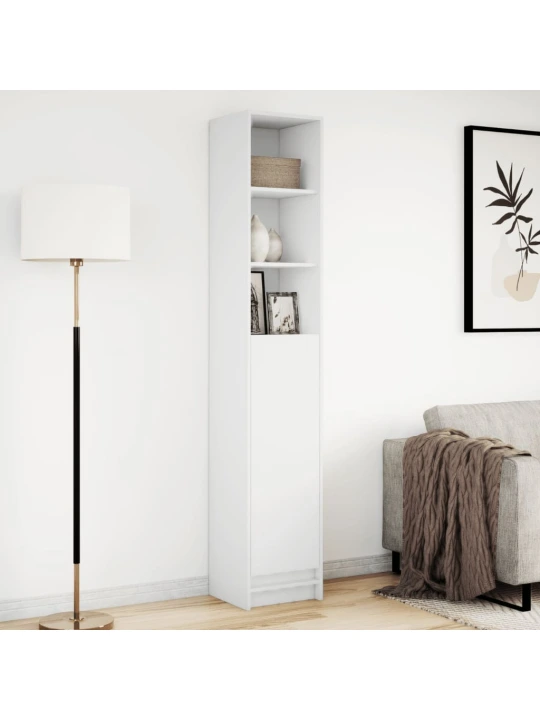 Příborník s LED bílý 36 x 32,5 x 200 cm kompozitní dřevo