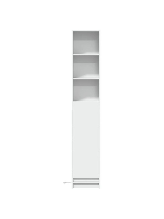 Příborník s LED bílý 36 x 32,5 x 200 cm kompozitní dřevo