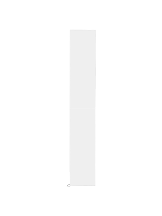 Příborník s LED bílý 36 x 32,5 x 200 cm kompozitní dřevo