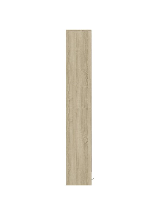 Příborník s LED dub sonoma 36 x 32,5 x 200 cm kompozitní dřevo