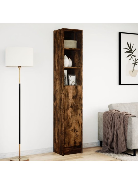 Příborník s led kouřový dub 36 x 32,5 x 200 cm kompozitní dřevo