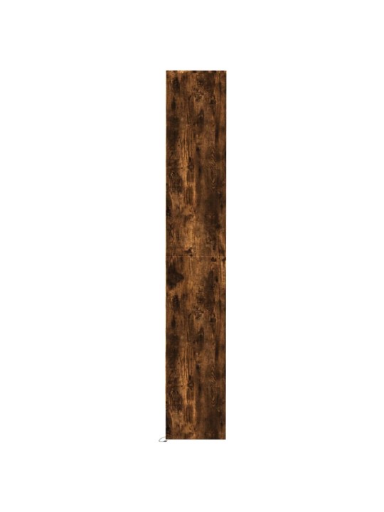 Příborník s led kouřový dub 36 x 32,5 x 200 cm kompozitní dřevo