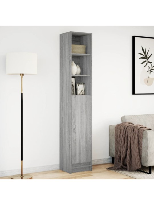 Příborník s led šedý sonoma 36 x 32,5 x 200 cm kompozitní dřevo