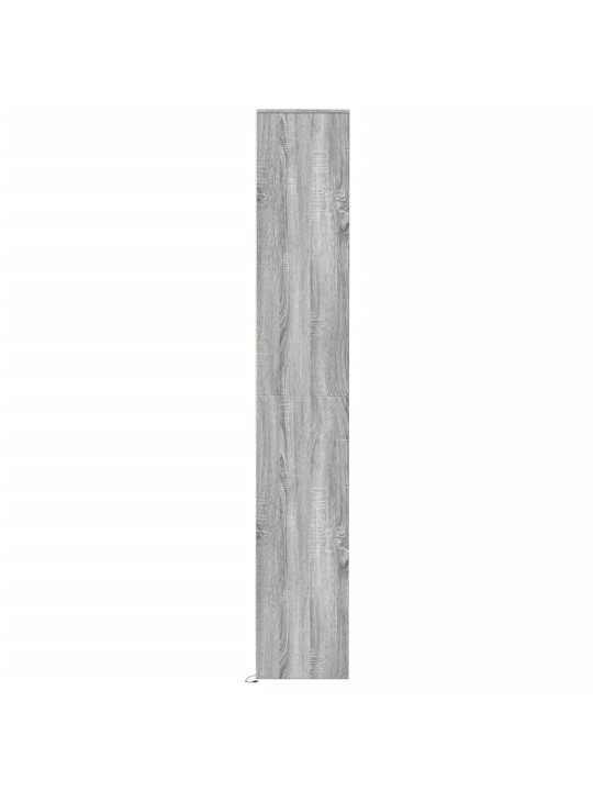 Příborník s led šedý sonoma 36 x 32,5 x 200 cm kompozitní dřevo