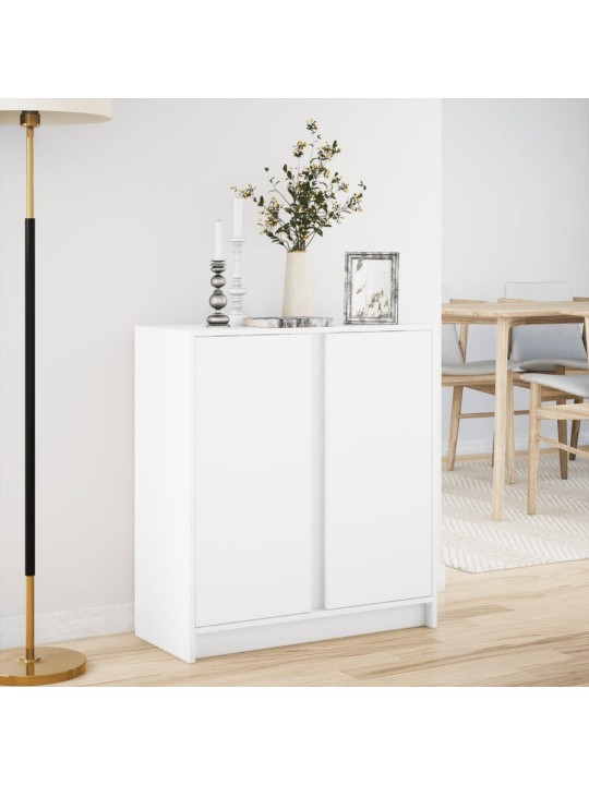 Příborník s LED bílý 77 x 34 x 85 cm kompozitní dřevo
