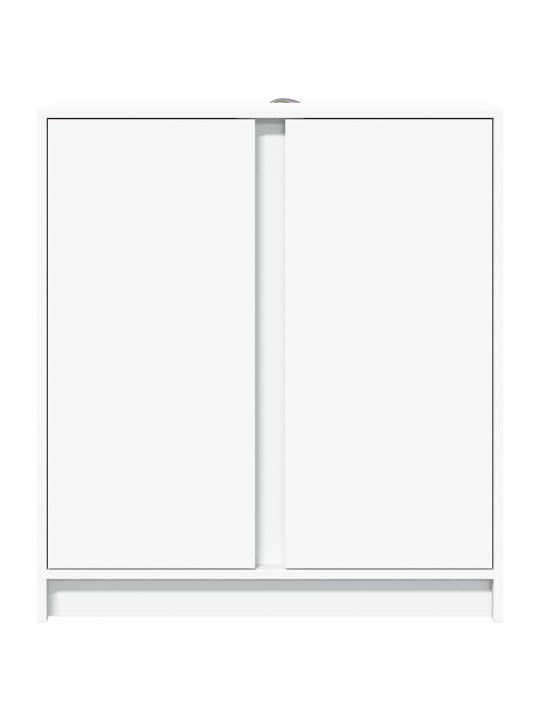 Příborník s LED bílý 77 x 34 x 85 cm kompozitní dřevo