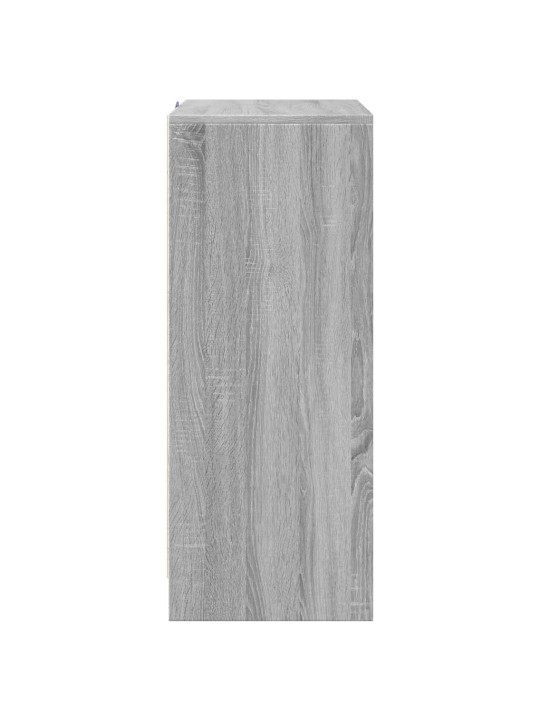 Příborník s led šedý sonoma 77 x 34 x 85 cm kompozitní dřevo