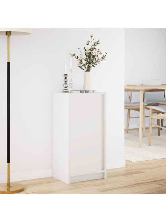 Příborník s LED bílý 42,5 x 34 x 85 cm kompozitní dřevo