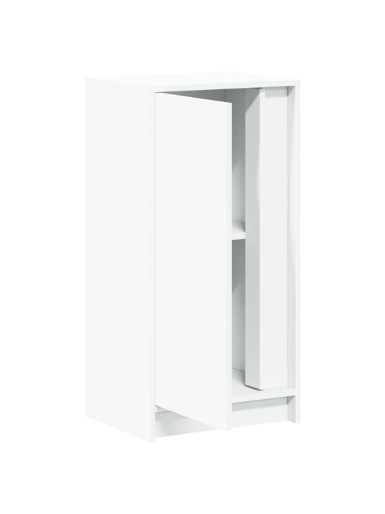 Příborník s LED bílý 42,5 x 34 x 85 cm kompozitní dřevo