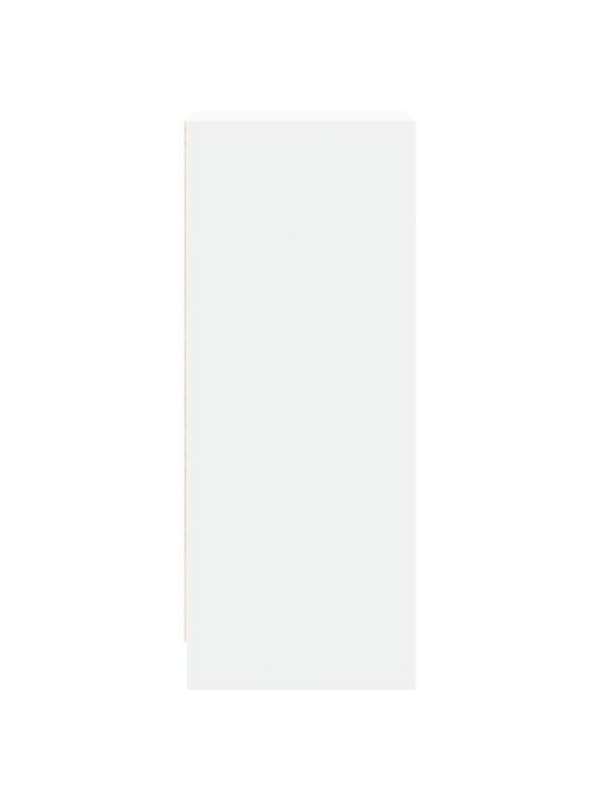 Příborník s LED bílý 42,5 x 34 x 85 cm kompozitní dřevo