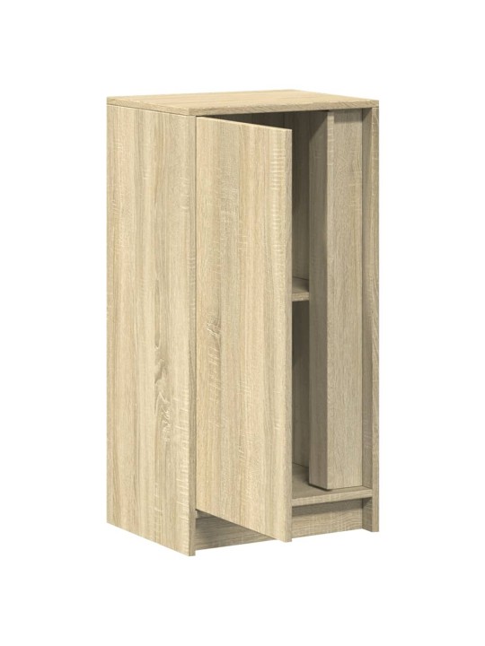 Příborník s LED dub sonoma 42,5 x 34 x 85 cm kompozitní dřevo