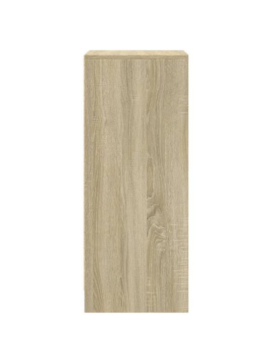 Příborník s LED dub sonoma 42,5 x 34 x 85 cm kompozitní dřevo