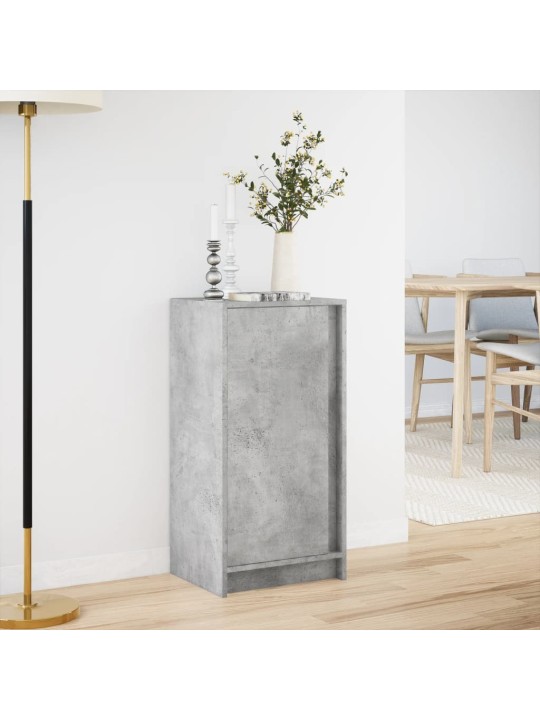 Příborník s LED betonově šedý 42,5x34x85 cm kompozitní dřevo