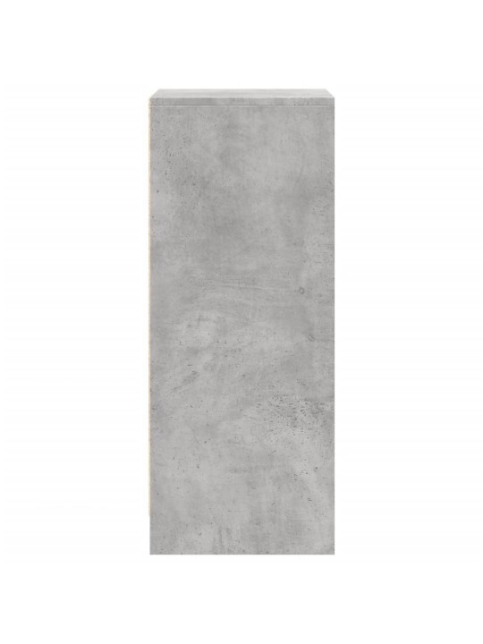 Příborník s LED betonově šedý 42,5x34x85 cm kompozitní dřevo