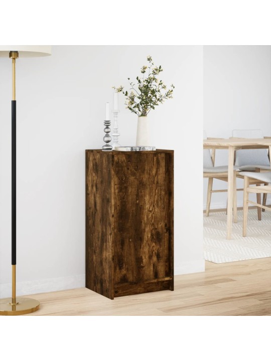 Příborník s led kouřový dub 42,5 x 34 x 85 cm kompozitní dřevo