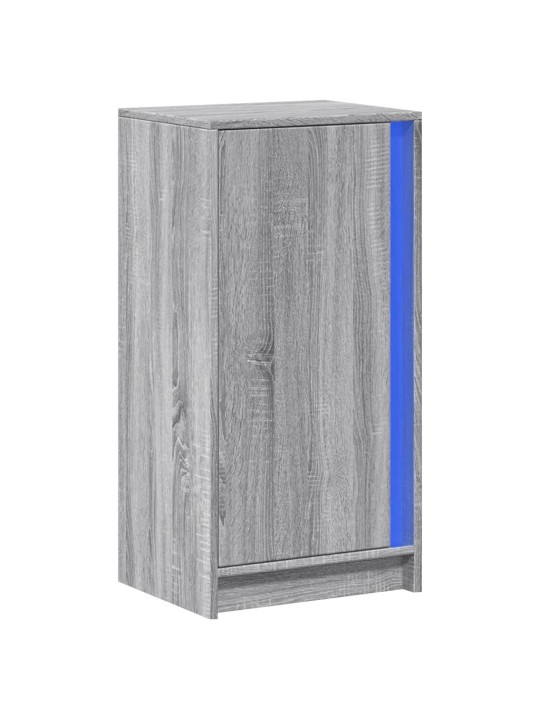 Příborník s led šedý sonoma 42,5 x 34 x 85 cm kompozitní dřevo