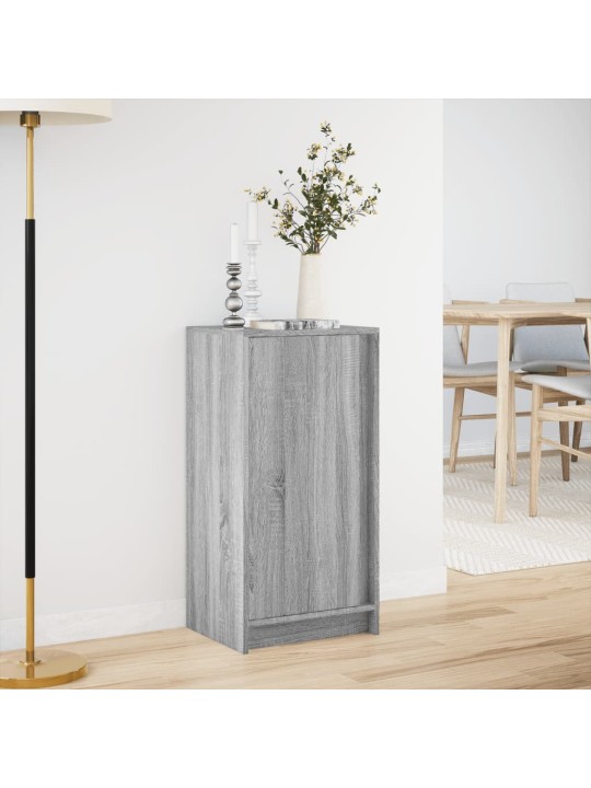 Příborník s led šedý sonoma 42,5 x 34 x 85 cm kompozitní dřevo